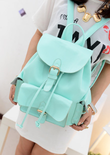 Vintage Mint Green Backpack & School Bag-for girl